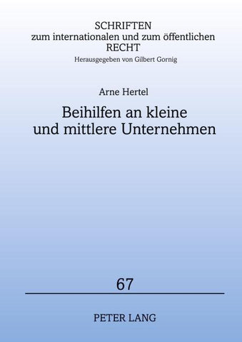 Beihilfen an kleine und mittlere Unternehmen