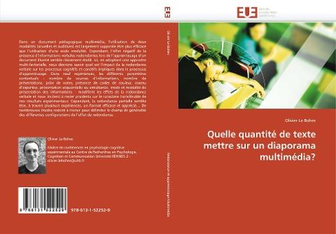 Quelle quantité de texte mettre sur un diaporama multimédia?
