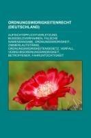 Ordnungswidrigkeitenrecht (Deutschland)