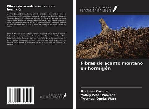 Fibras de acanto montano en hormigón