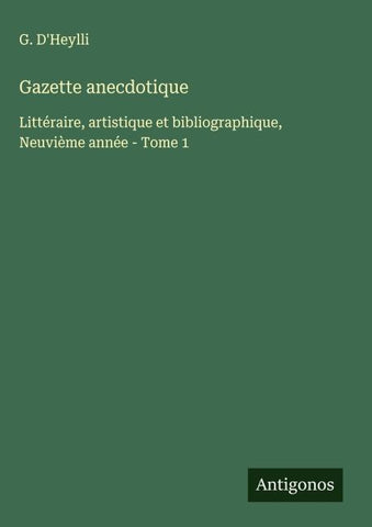 Gazette anecdotique