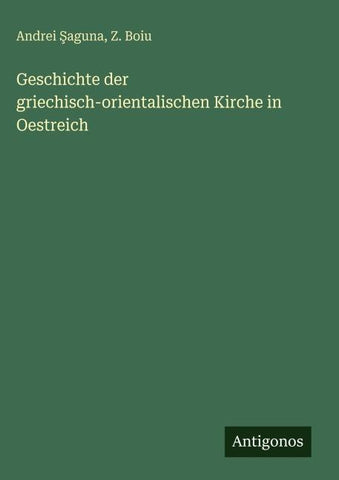 Geschichte der griechisch-orientalischen Kirche in Oestreich
