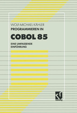 Programmieren in COBOL 85