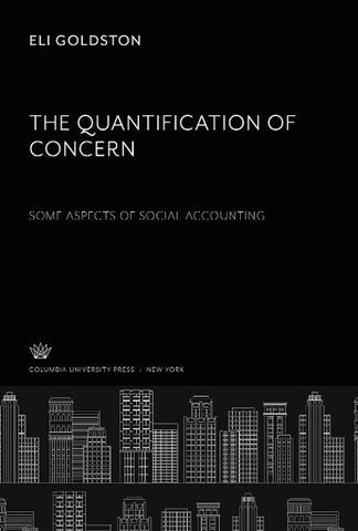 The Quantification of Concern some Aspects of Social Accounting