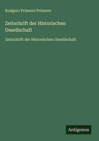 Zeitschrift der Historischen Gesellschaft