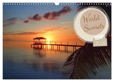 World sunsets (Wall Calendar 2026 DIN A3 landscape), CALVENDO 12 Month Wall Calendar