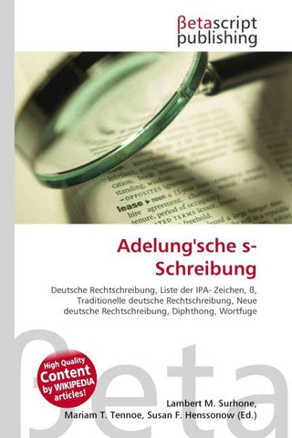 Adelung'sche s-Schreibung
