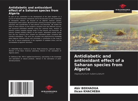 Antidiabetic and antioxidant effect of a Saharan species from Algeria