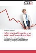 Información financiera vs información no financiera