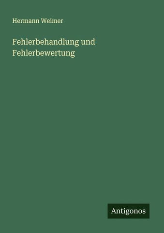 Fehlerbehandlung und Fehlerbewertung