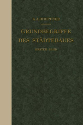 Grundbegriffe des Städtebaues
