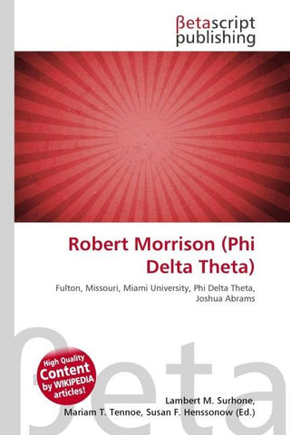 Robert Morrison (Phi Delta Theta)