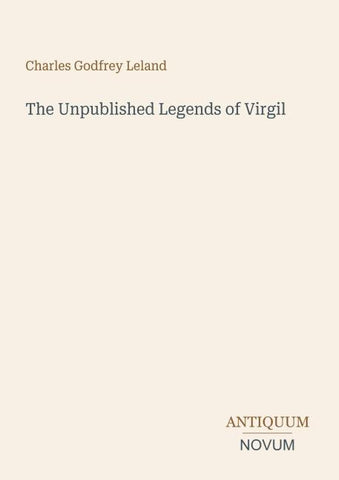 The Unpublished Legends of Virgil