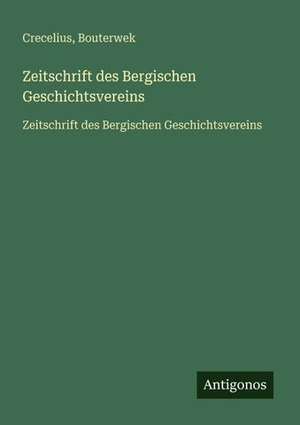 Zeitschrift des Bergischen Geschichtsvereins
