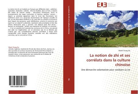La notion de zhi et ses corrélats dans la culture chinoise