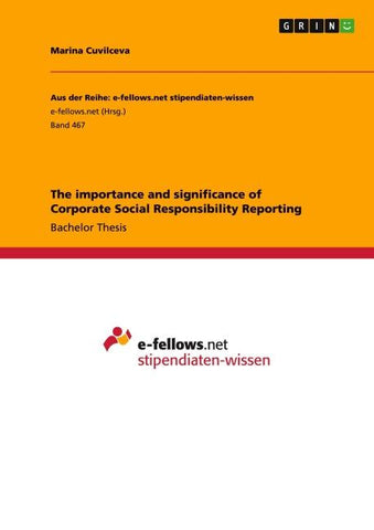 The importance and significance of Corporate Social Responsibility Reporting