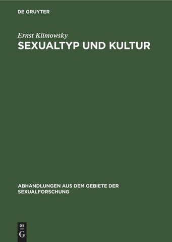 Sexualtyp und Kultur