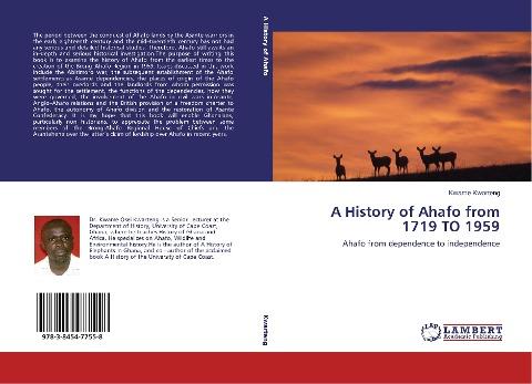 A History of Ahafo from 1719 TO 1959