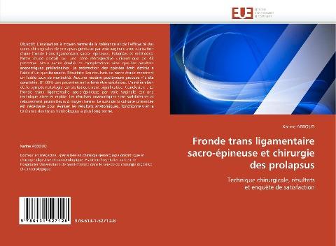Fronde trans ligamentaire sacro-épineuse et chirurgie des prolapsus