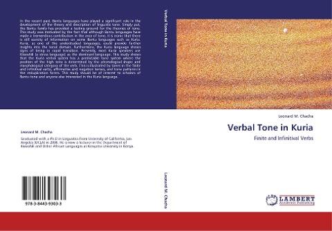 Verbal Tone in Kuria