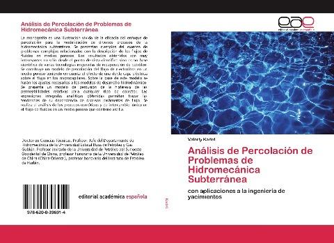 Análisis de Percolación de Problemas de Hidromecánica Subterránea