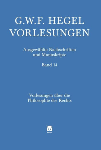 Vorlesungen über die Philosophie des Rechts