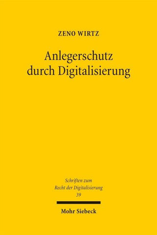 Anlegerschutz durch Digitalisierung