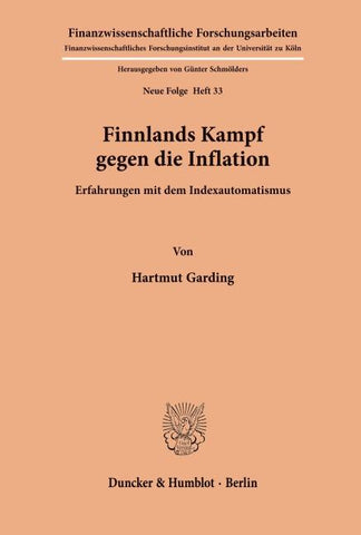 Finnlands Kampf gegen die Inflation.