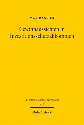 Gewinnaussichten in Investitionsschutzabkommen