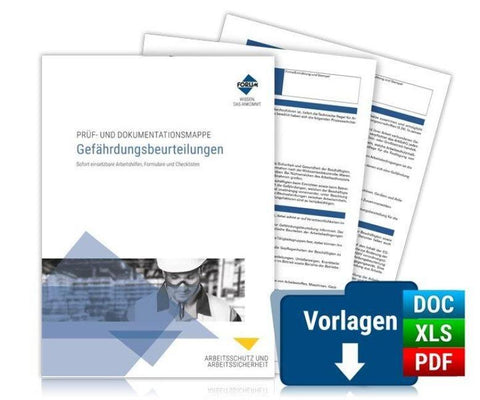 Prüf- und Dokumentationsmappe: Gefährdungsbeurteilungen