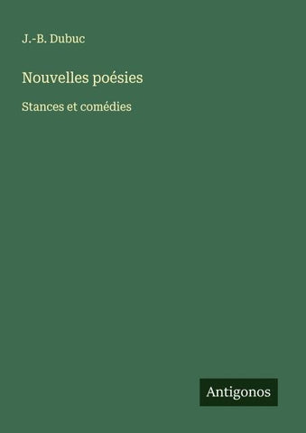 Nouvelles poésies