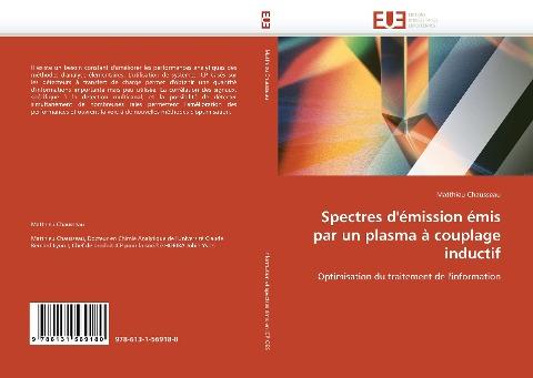 Spectres d''émission émis par un plasma à couplage inductif
