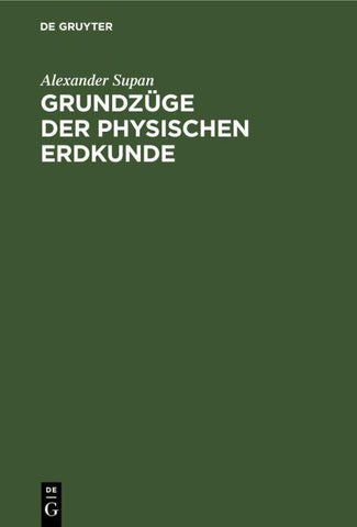 Grundzüge der Physischen Erdkunde