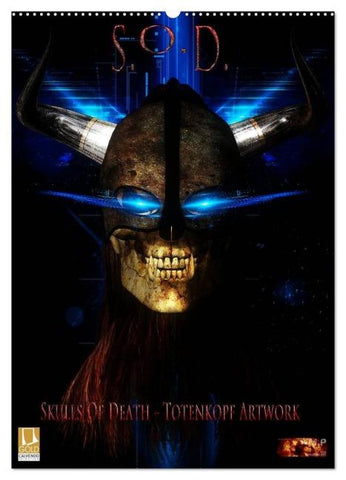S.O.D. - Skulls Of Death Vol. I - Totenkopf Artworks (Wandkalender 2026 DIN A2 hoch), CALVENDO Monatskalender