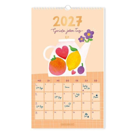 Wandkalender 2027 Genieße jeden Tag