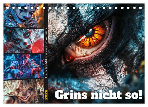 Grins nicht so ! (Tischkalender 2026 DIN A5 quer), CALVENDO Monatskalender
