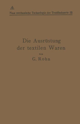 Die Ausrüstung der textilen Waren