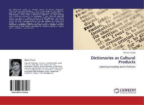 Dictionaries as Cultural Products