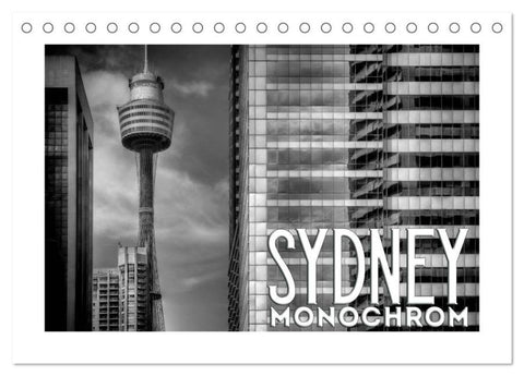 SYDNEY Monochrom (Tischkalender 2026 DIN A5 quer), CALVENDO Monatskalender