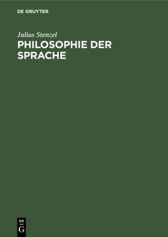 Philosophie der Sprache