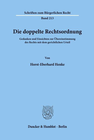 Die doppelte Rechtsordnung.