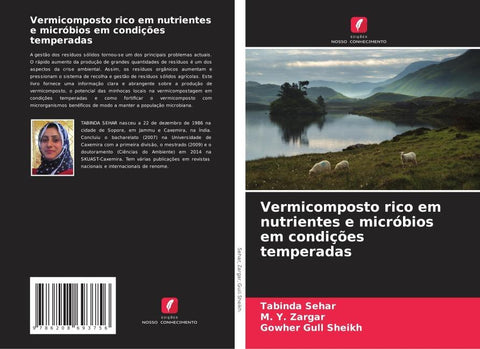 Vermicomposto rico em nutrientes e micróbios em condições temperadas