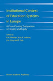 Institutional Context of Education Systems in Europe