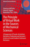 The Principle of Virtual Work in the Sources of Mechanical Sciences