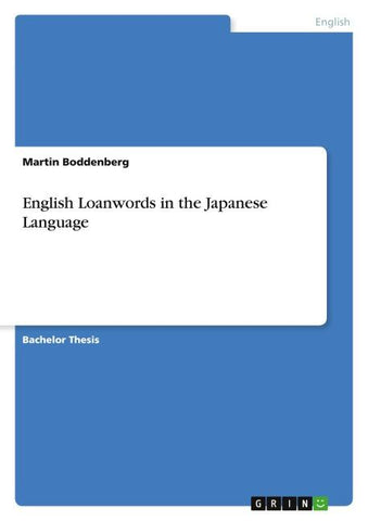 English Loanwords in the Japanese Language