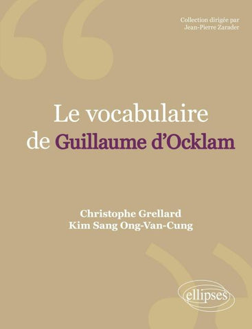 Le vocabulaire d'Ockham