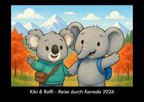 Kiki & Raffi - Reise durch Kanada 2026 Fotokalender DIN A3