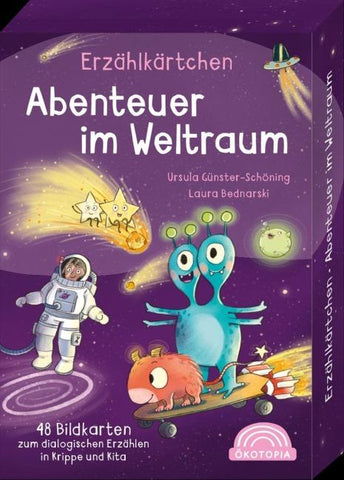 Erzählkärtchen: Abenteuer im Weltraum