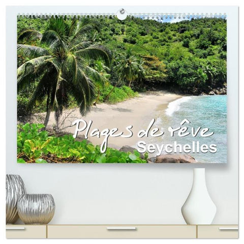 Plages de rêve Seychelles (Calendrier mural 2026 DIN A2 vertical) calendrier de bureau