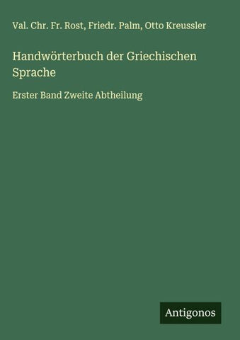 Handwörterbuch der Griechischen Sprache